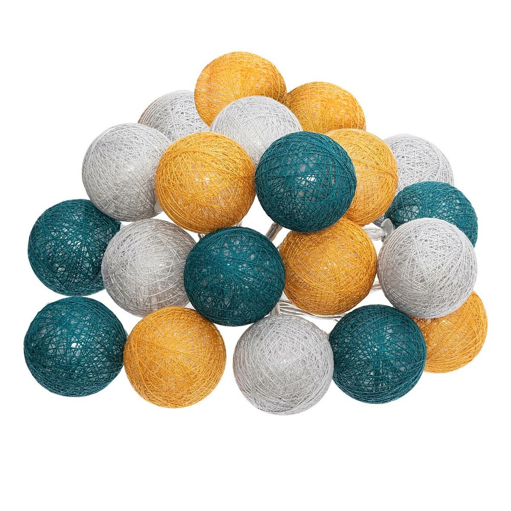 Guirlande led secteur 20 boules assortiments d 6 box