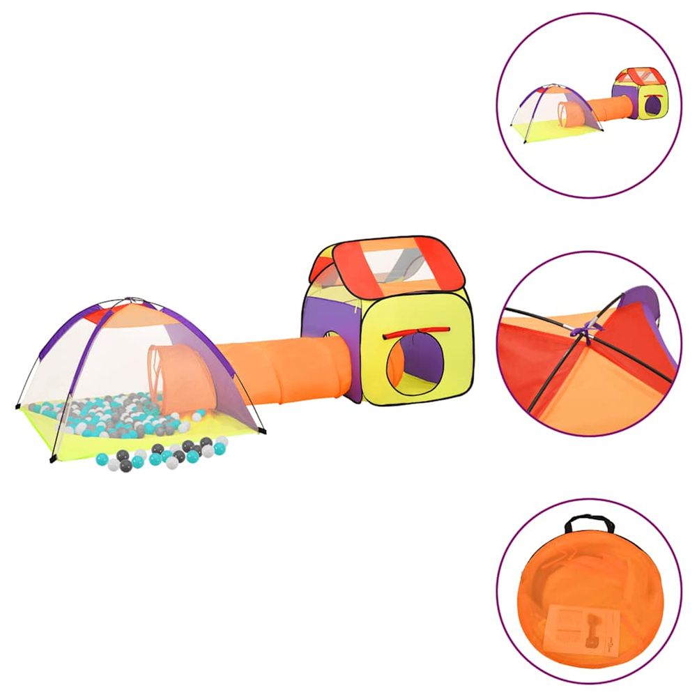 Tente de jeu pour enfants avec 250 balles multicolore