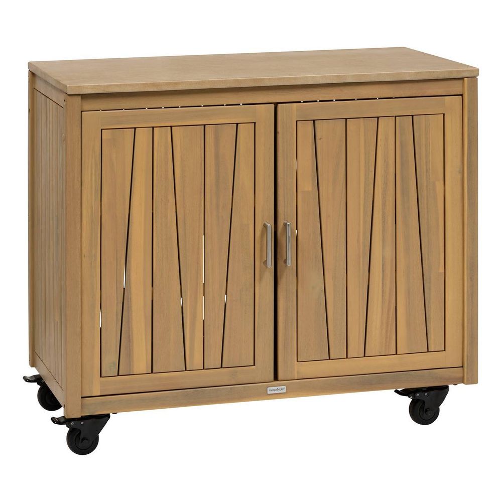 Module de cuisine d'été lodgia 2 portes 50x100cm bois d'acacia