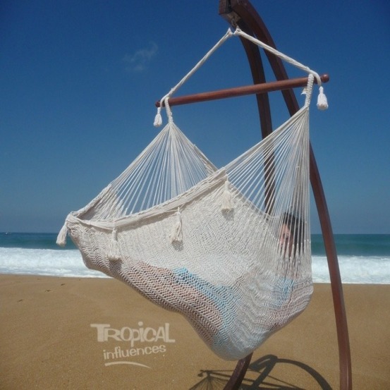 Hamac chaise san blas écru