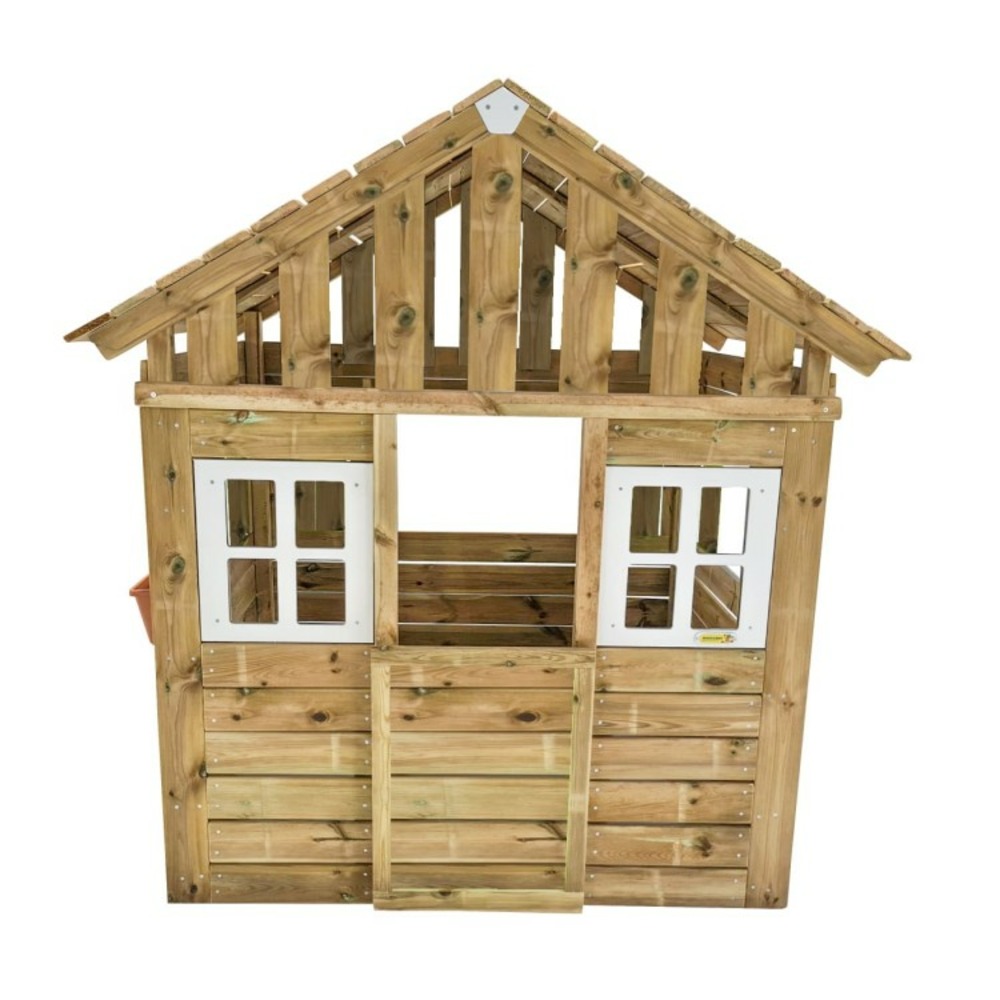 Maisonnette en bois pour enfants masgames lollipop xl naturel sans parquet