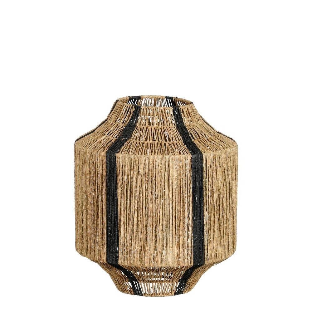Mica decorations liliano lanterne - h36 x ø30 cm - jute - noir