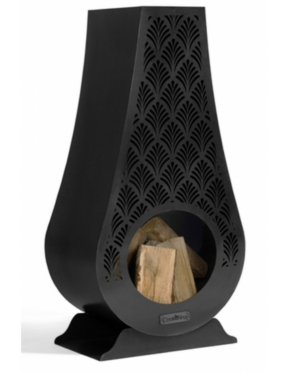 Cheminée d'extérieur en acier ankara 50x33x108cm