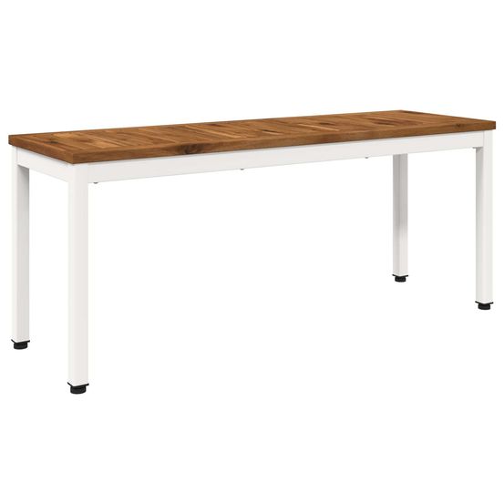 Banc de jardin 108,5 x 35 x 45 cm bois d'acacia massif