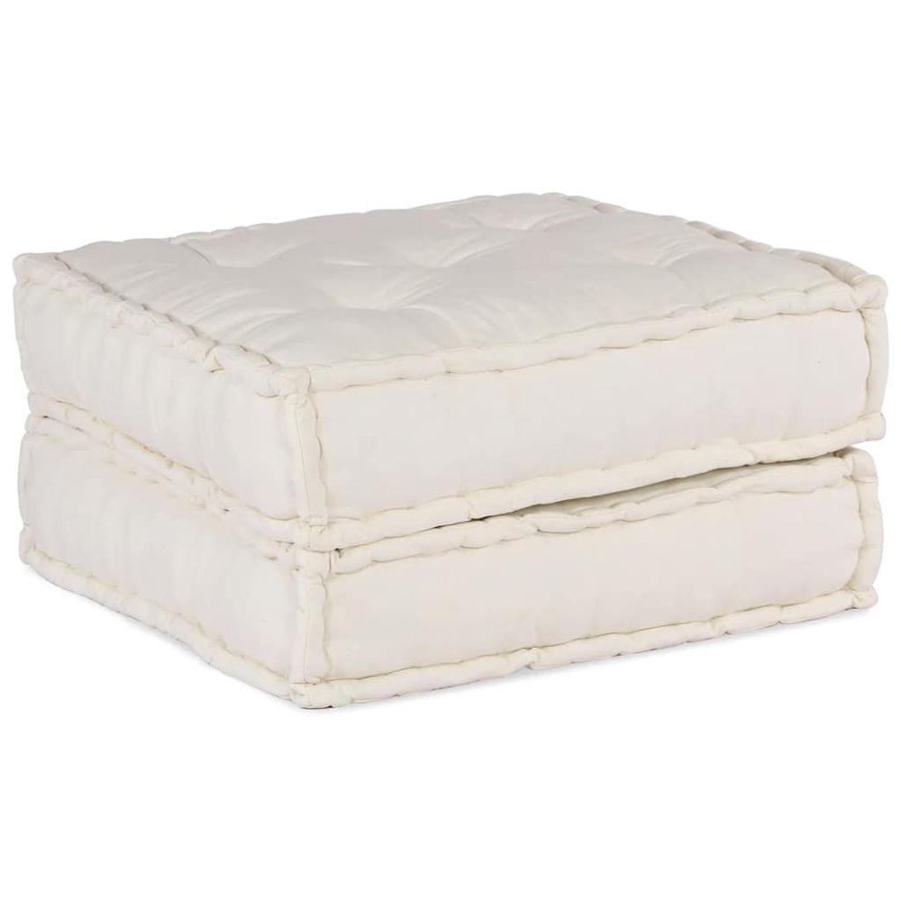 Canapé modulaire crème 70x70x36 tissu