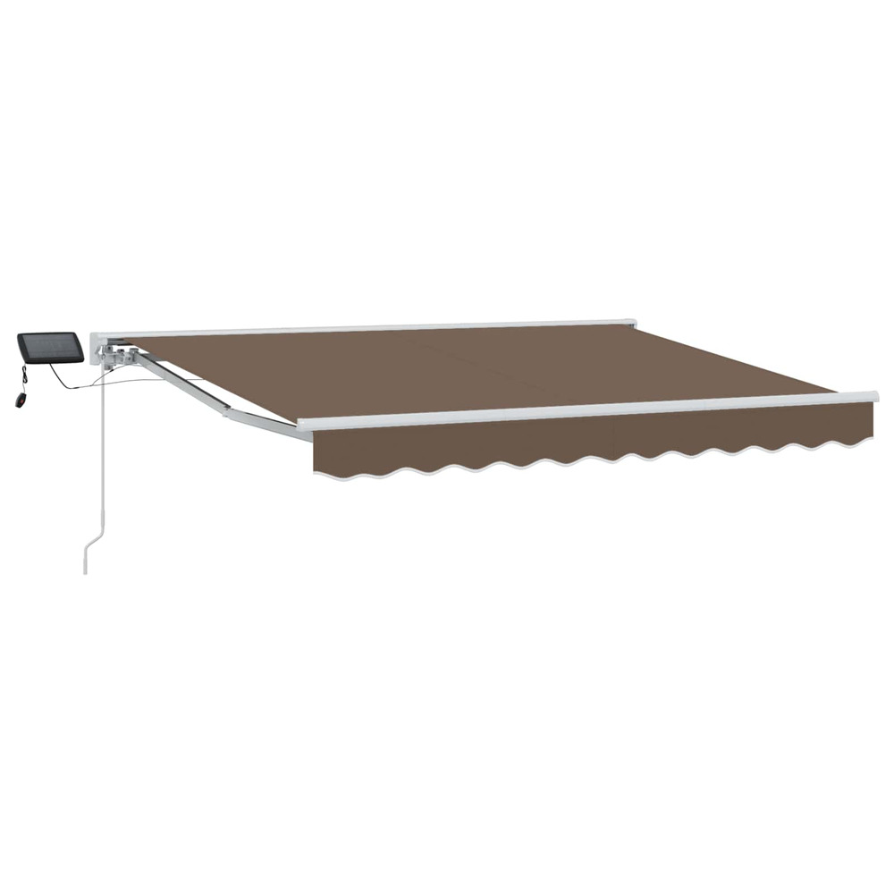 Cadre de store manuel avec leds taupe 3 x 2,5 m