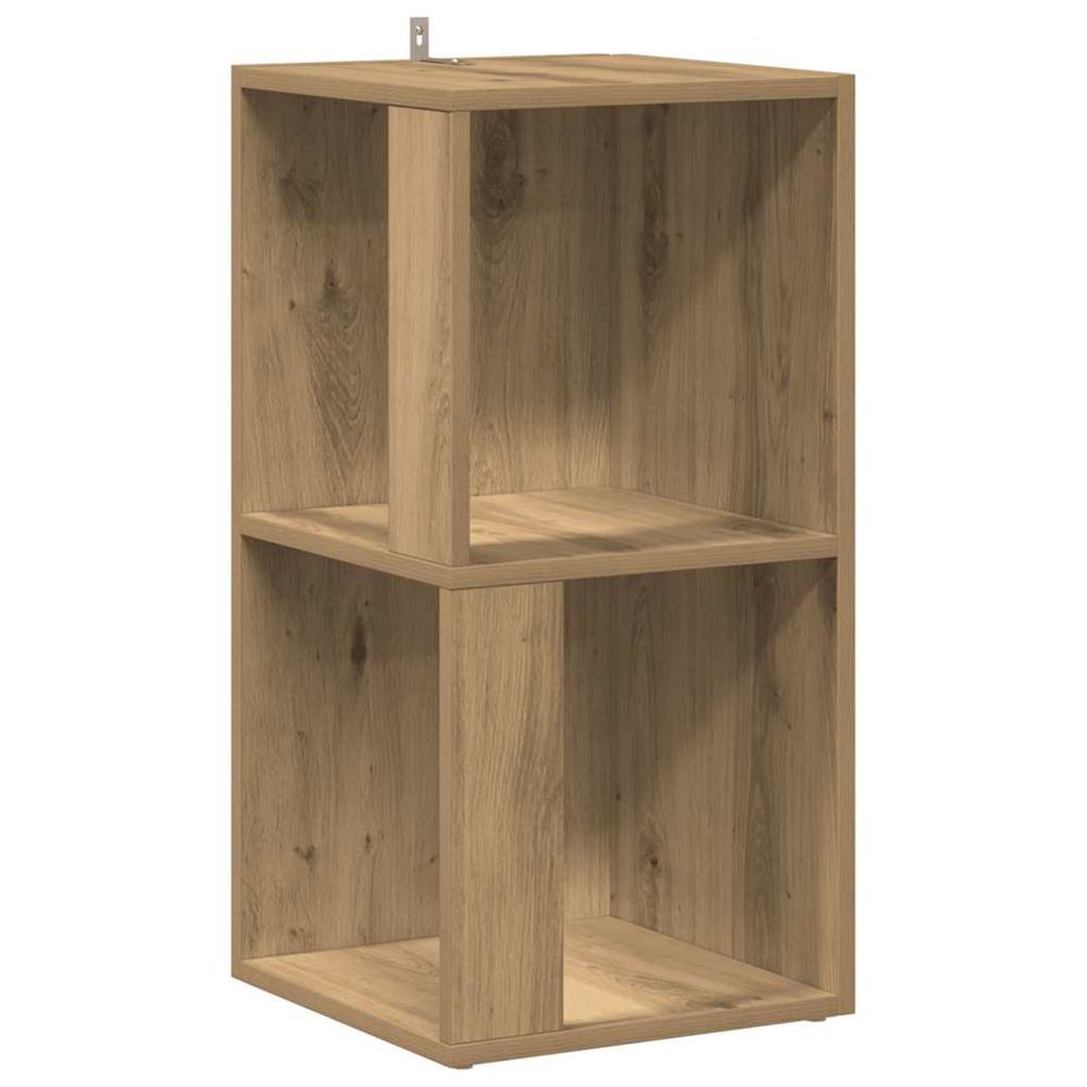 Armoire d'angle chêne artisanal 33x33x67 cm bois d'ingénierie