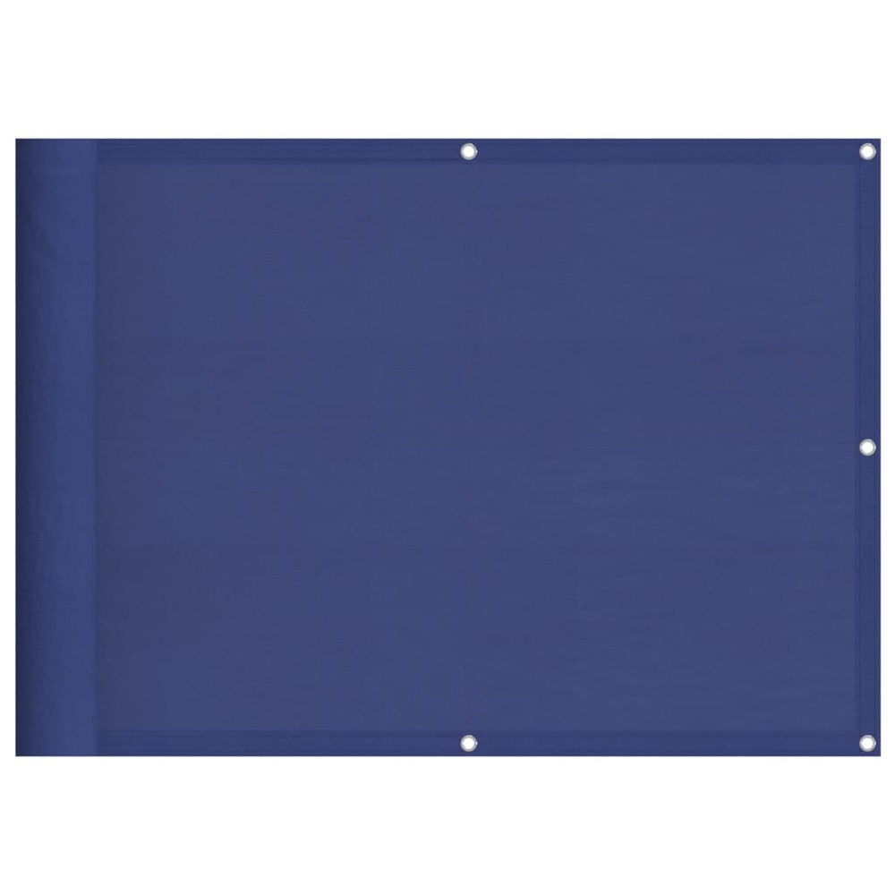 Écran de balcon bleu 75x1000 cm 100% polyester oxford