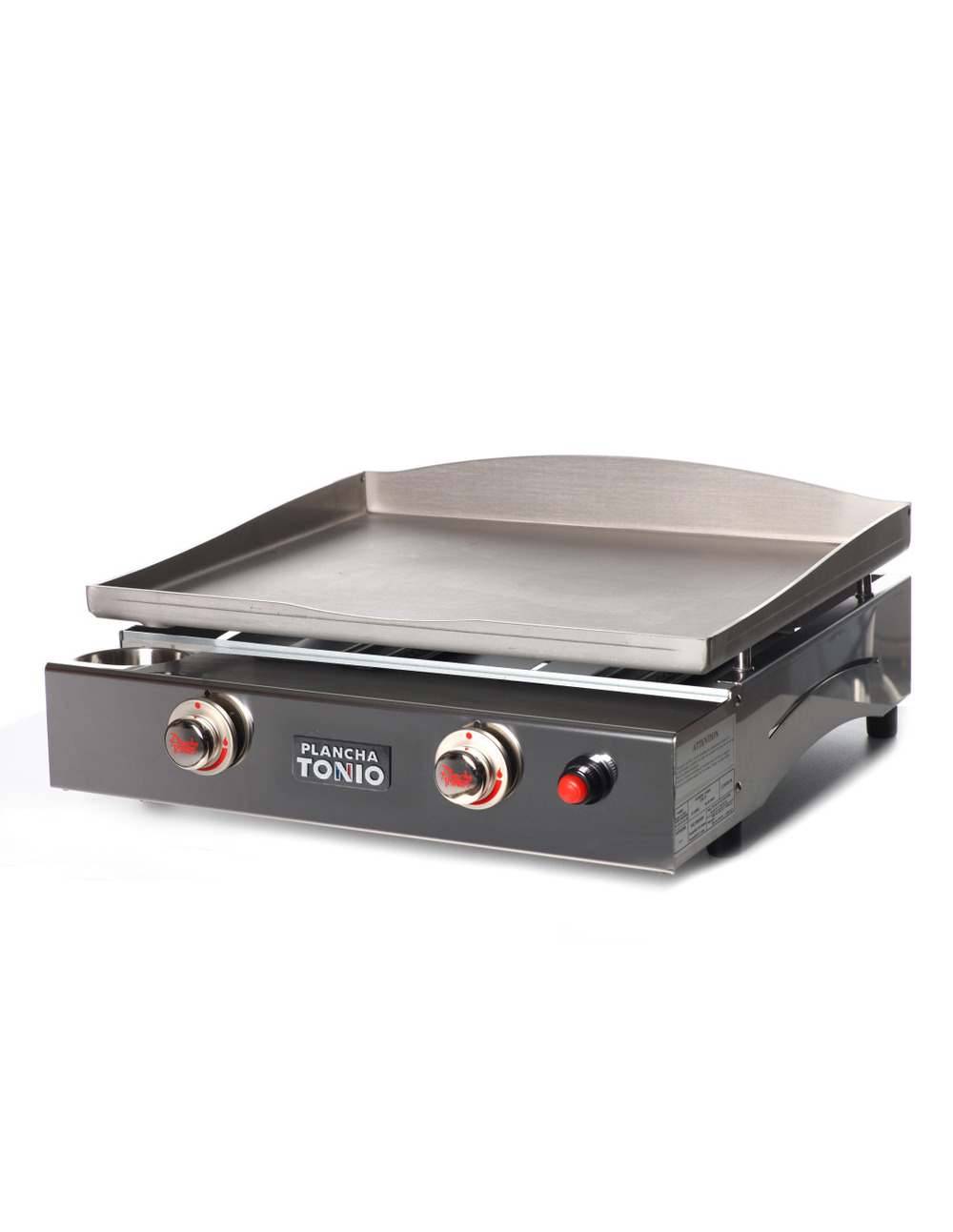Plancha gaz tout inox lagoa 2 feux - plancha tonio