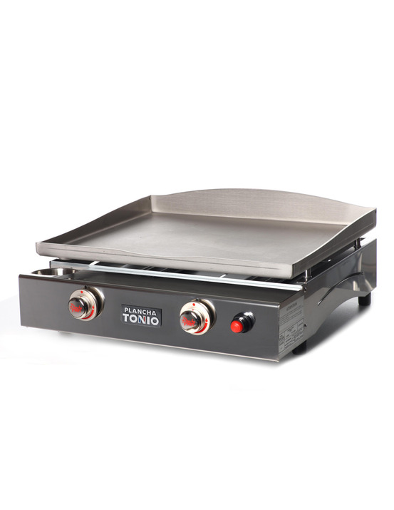 Plancha gaz tout inox lagoa 2 feux - plancha tonio