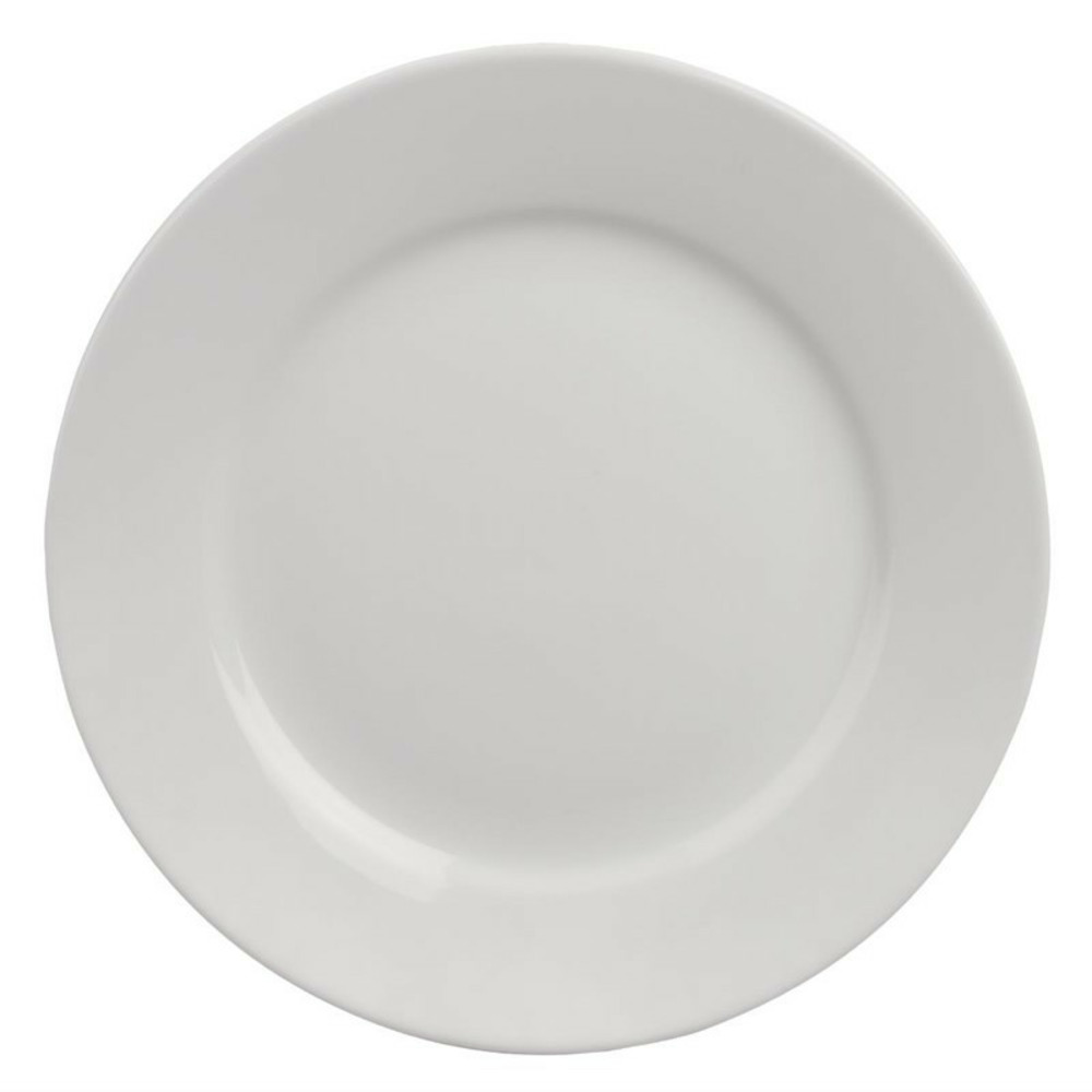 Assiettes à bord large 228(ø)mm athena hotelware - lot de 12