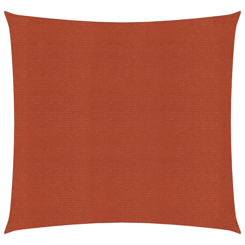 Voile d'ombrage 160 g/m² terre cuite 4 x 4 m pehd