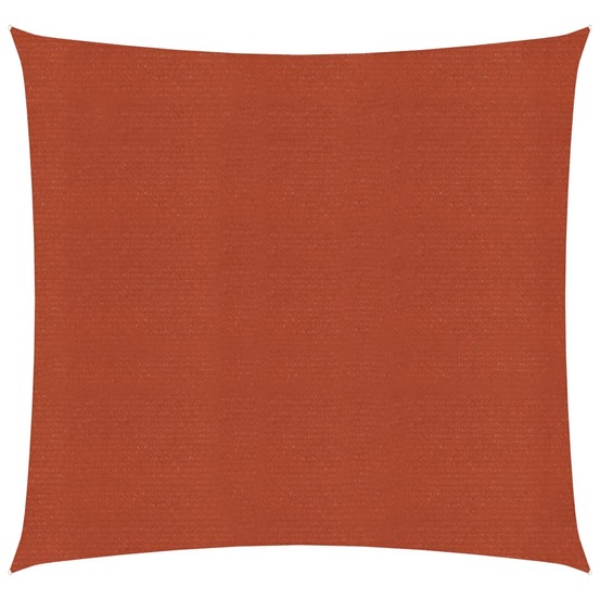 Voile d'ombrage 160 g/m² terre cuite 4 x 4 m pehd