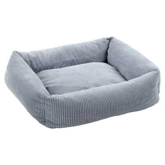 Lit chien fermeture éclair colette rectangulaire 50 cm bleu