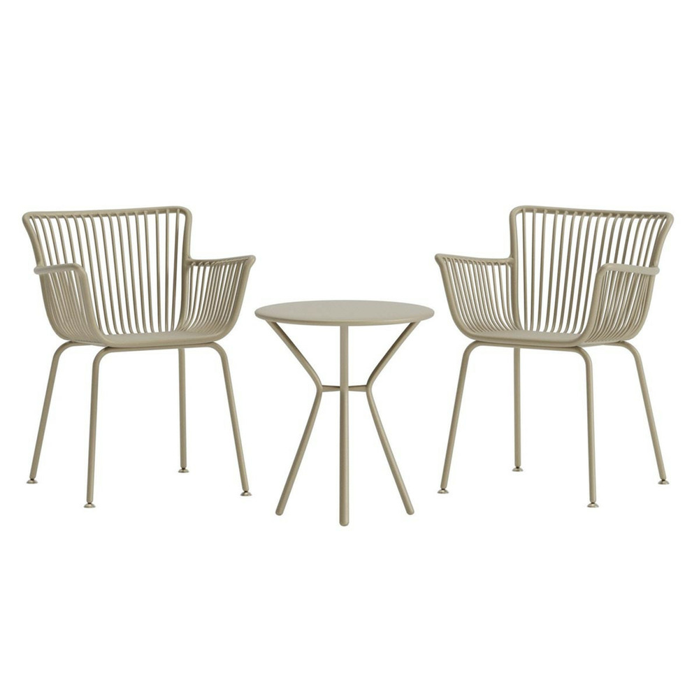 Ensemble table de jardin & 2 chaises 