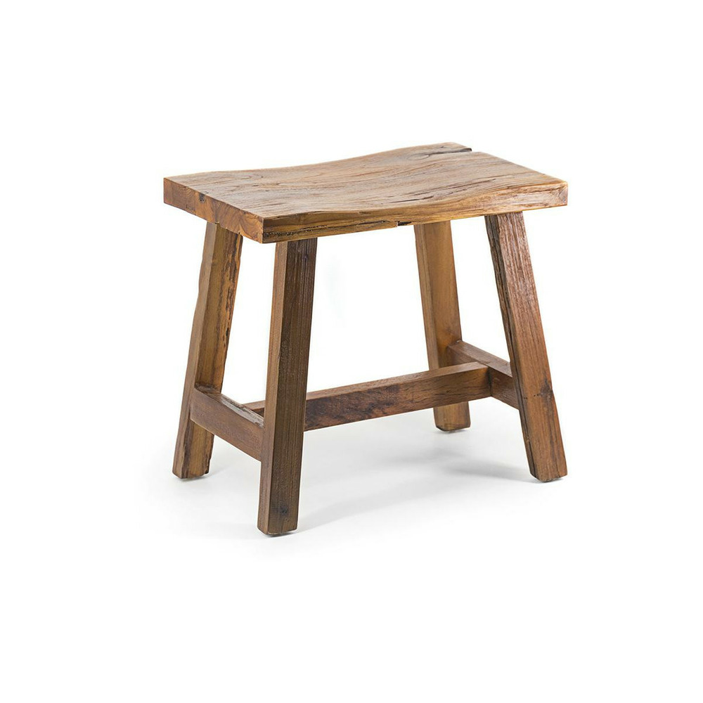 Tabouret bois marron - décoration d'autrefois