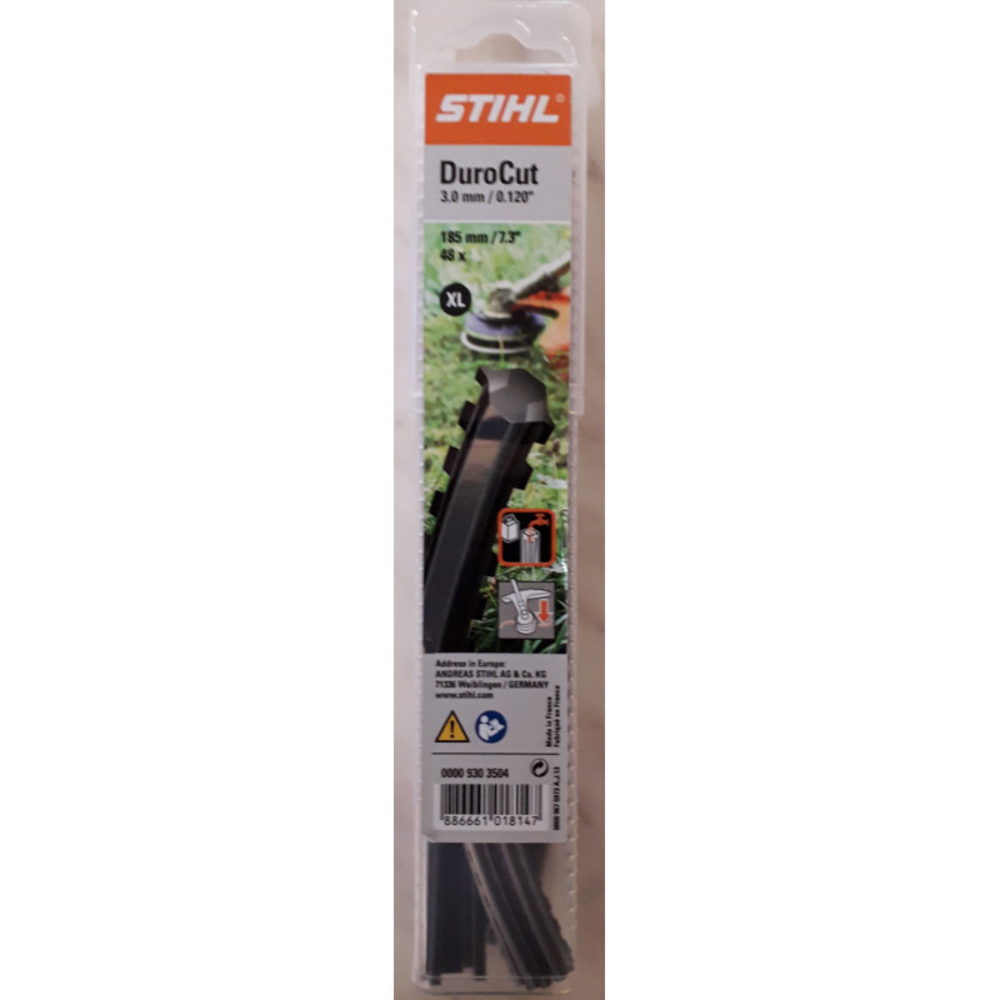 Brins pour durocut 20-2 et 40-2 taille xl stihl débrousailleuse 00009303504 - 3 mm - 48 fils à denture m