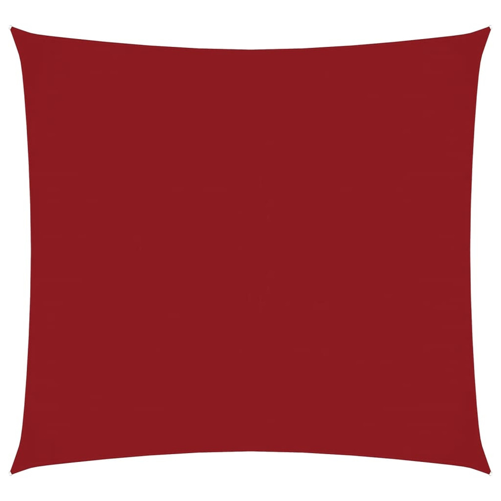 Voile de parasol tissu oxford carré 4x4 m rouge