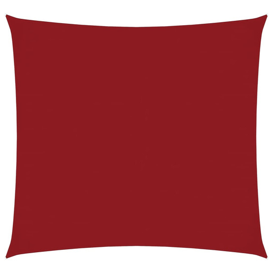 Voile de parasol tissu oxford carré 4x4 m rouge