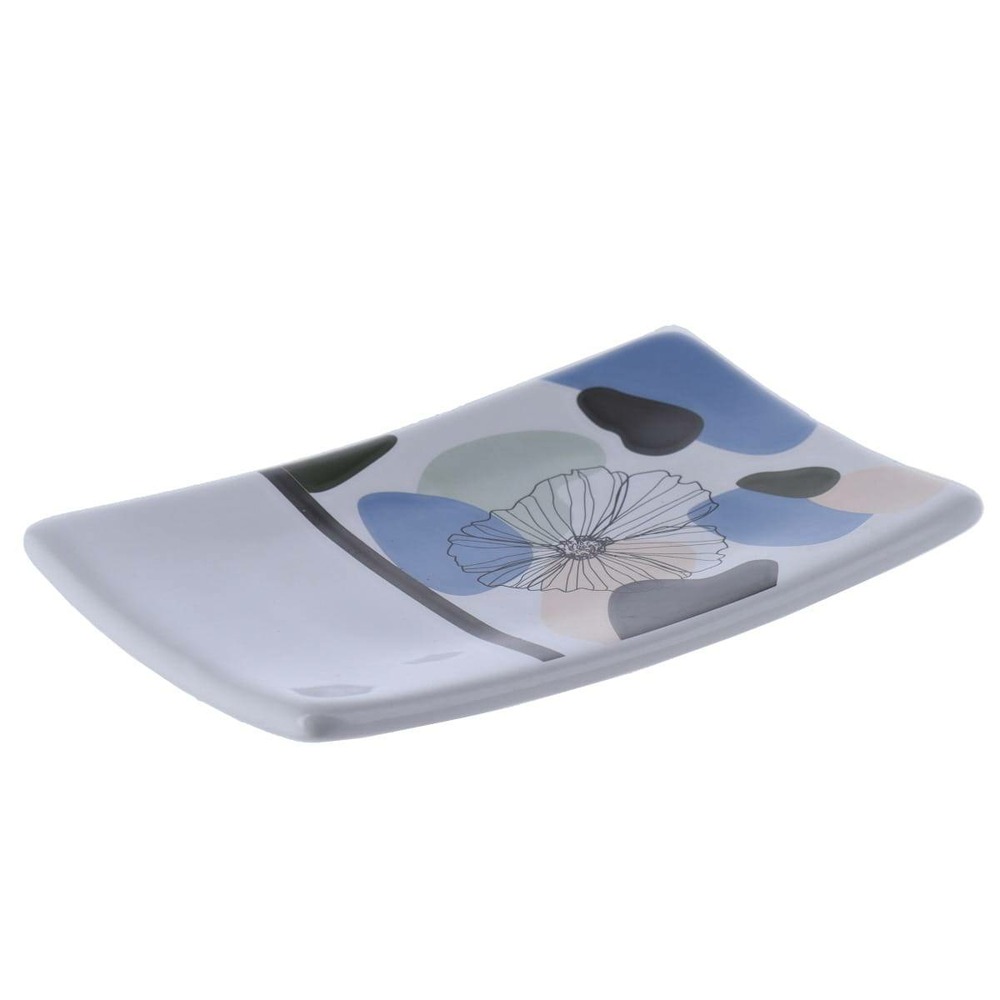 Porte savon dolomite imprime - flowers