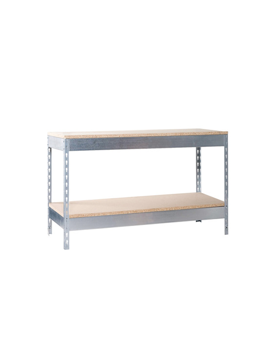 Etabli simonwork basic 2 901890-2 galvanisé/bois galva/bois 900x1800x900 - simonrack
