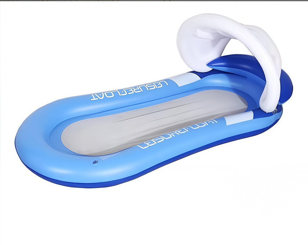 Fauteuil inclinable gonflable pliable pour l'eau: anneau de natation flottant créatif, jouet aquatique et lit flottant