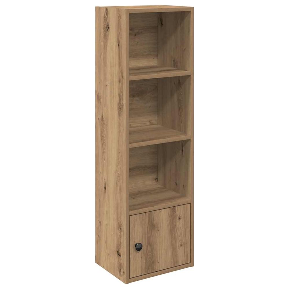 Bibliothèque chêne artisanal 31x24x102 cm bois d'ingénierie