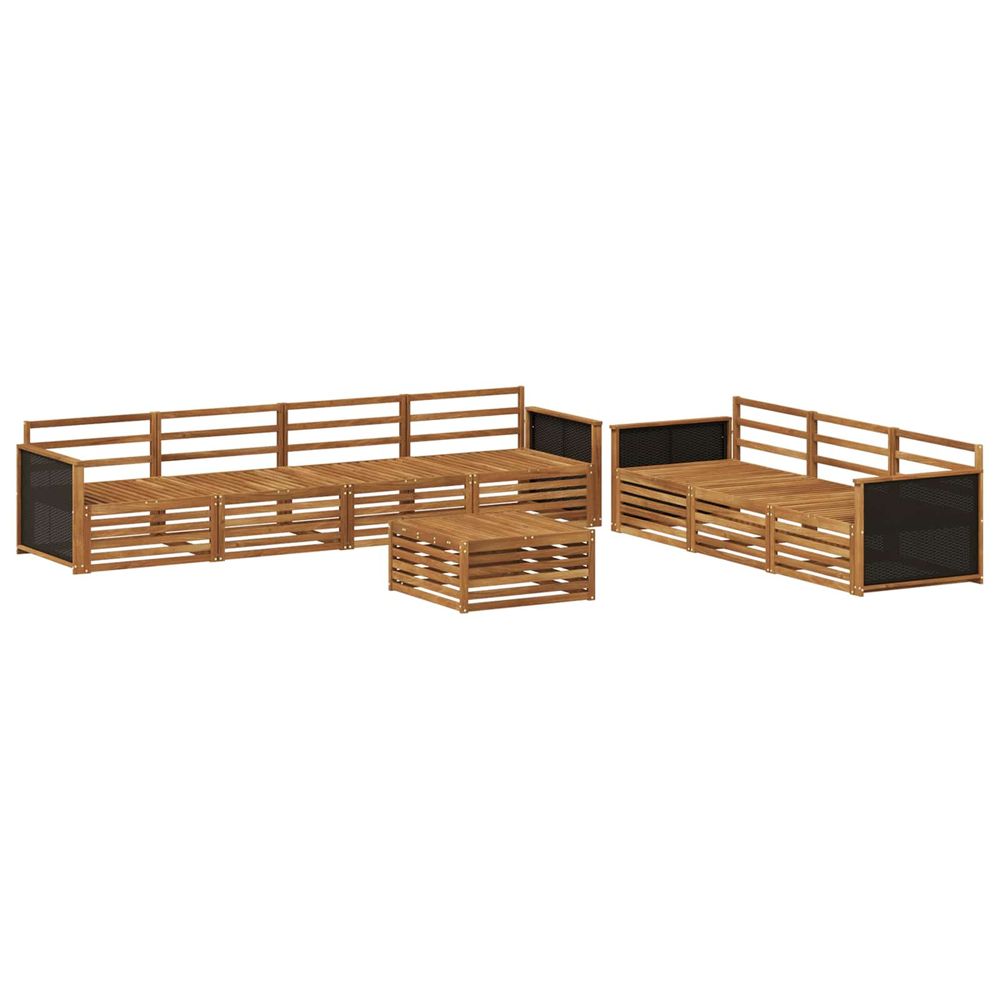 Ensemble de canapés d'extérieur 8 pc naturel
