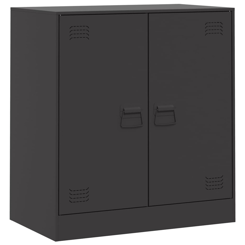 Buffet noir 67x39x73 cm acier