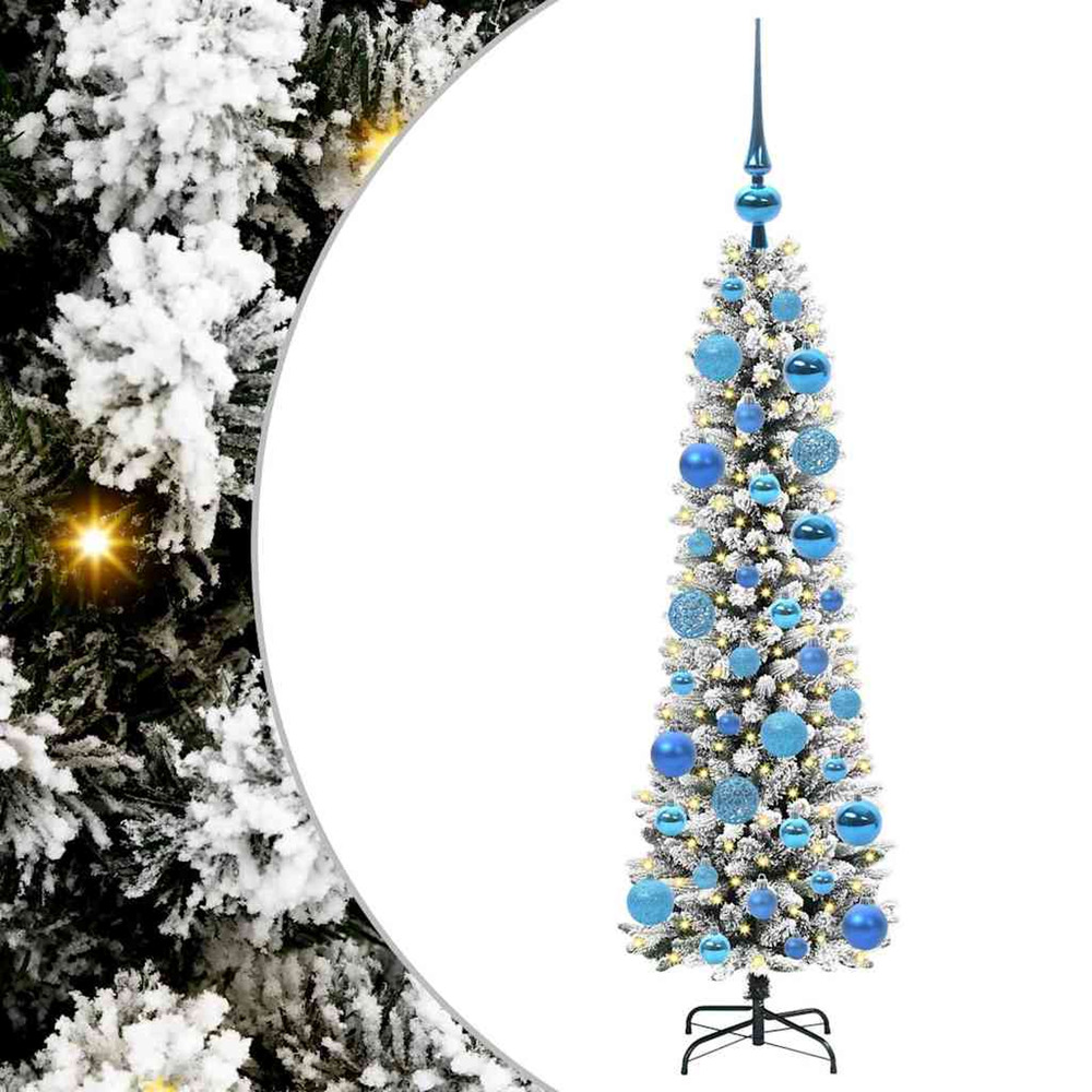 Sapin de noël artificiel blanc 120 cm pvc, métal et plastique