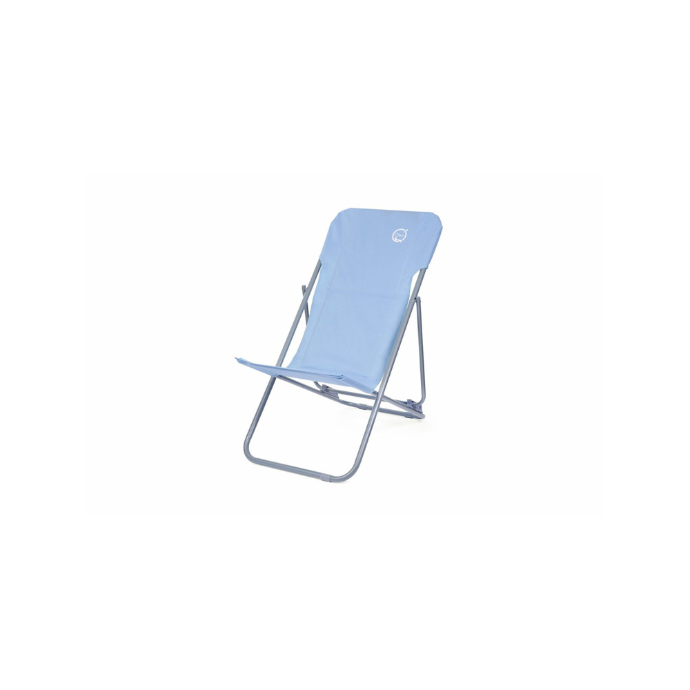 Lot de 2 chiliennes de jardin pliables - 4 positions - o'sun - bleu - dimensions : 96 x 98 x 55 cm
