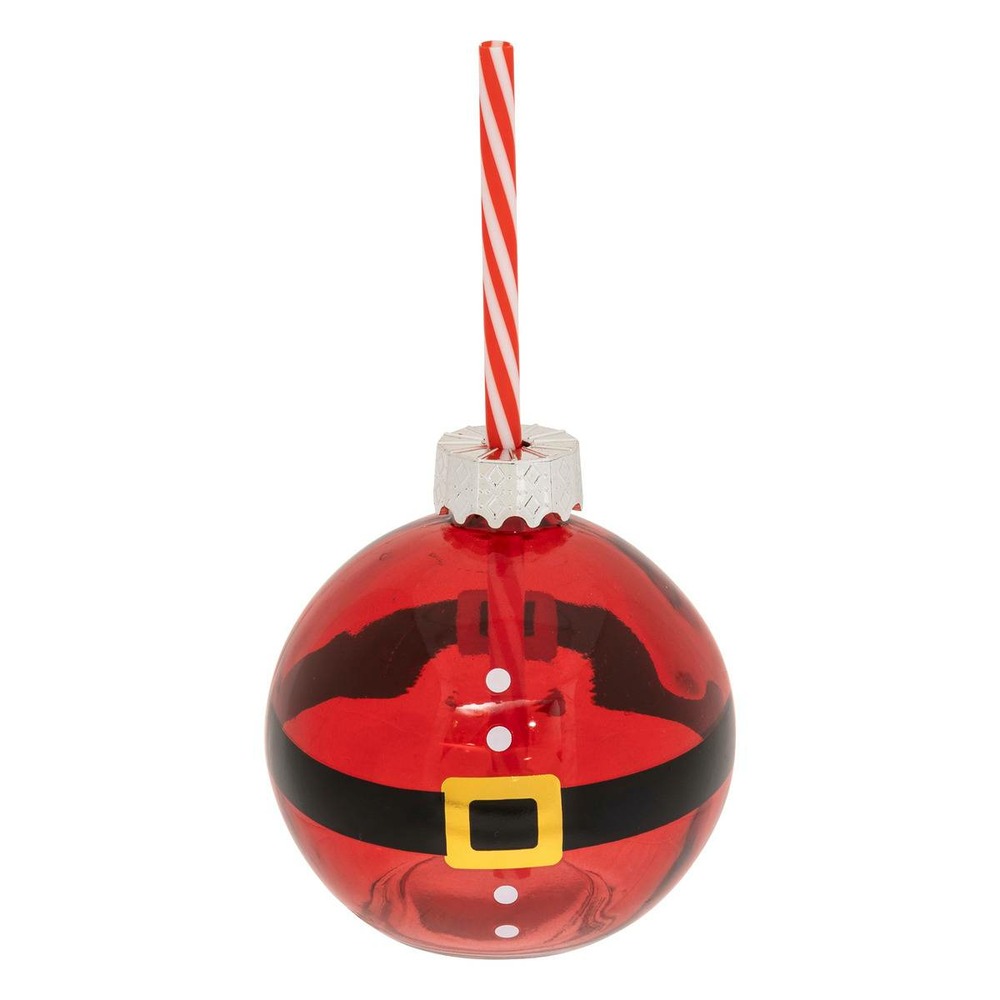 Gobelet verre boule de noël assorti