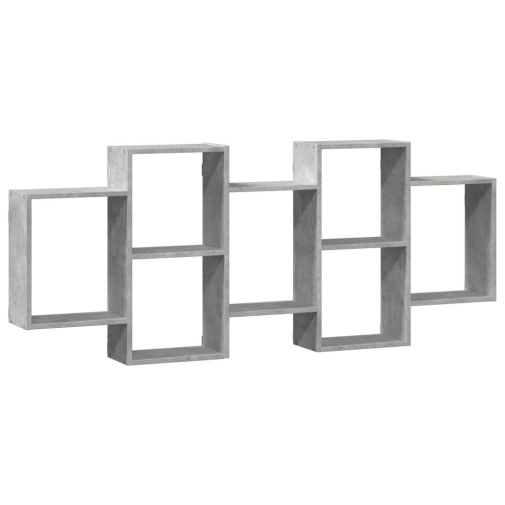 Étagère murale gris béton 159x18x65 cm bois d'ingénierie