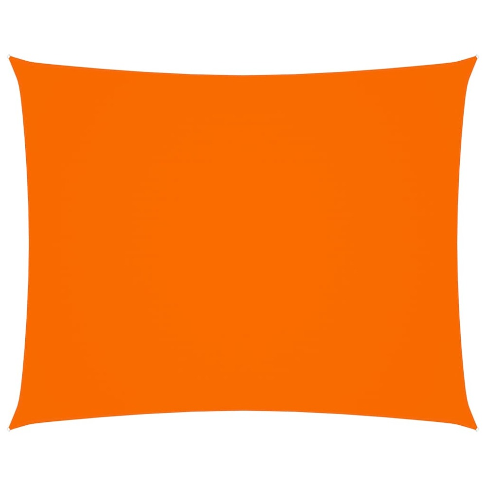 Voile toile d'ombrage parasol tissu oxford rectangulaire 6 x 7 m orange