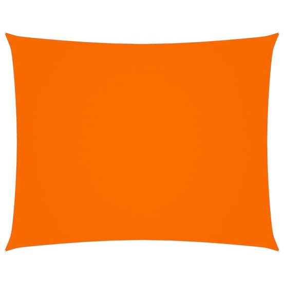 Voile toile d'ombrage parasol tissu oxford rectangulaire 6 x 7 m orange