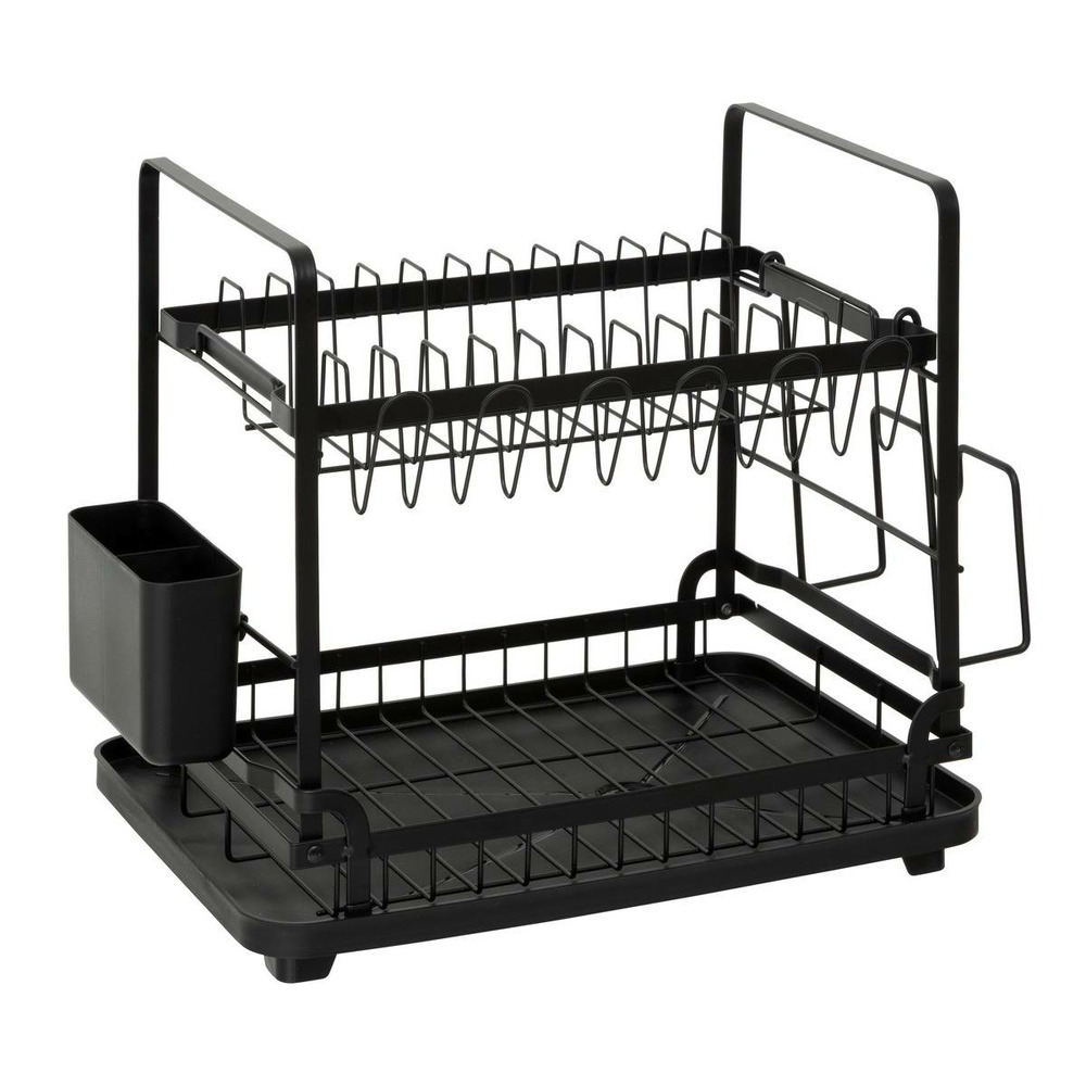 5five - egouttoir black edition noir 2 niveaux