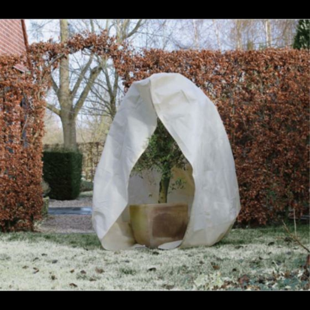 Housse d'hivernage zippée - vert - diam.200 cm x 2,50 m