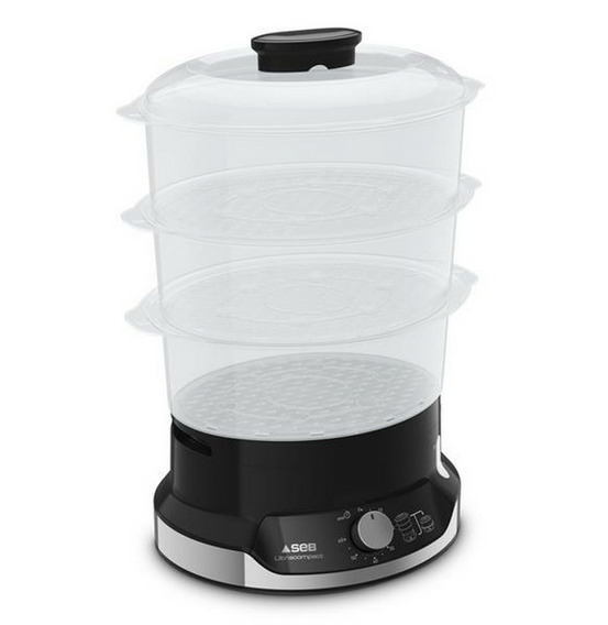 Cuiseur vapeur 3 paniers 800w - vc204800