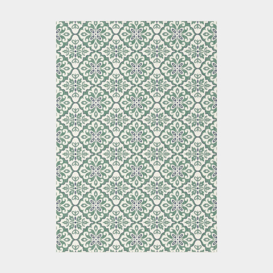 Tapis d'extérieur et intérieur - madeleine - vert céladon - 160 x 230 cm
