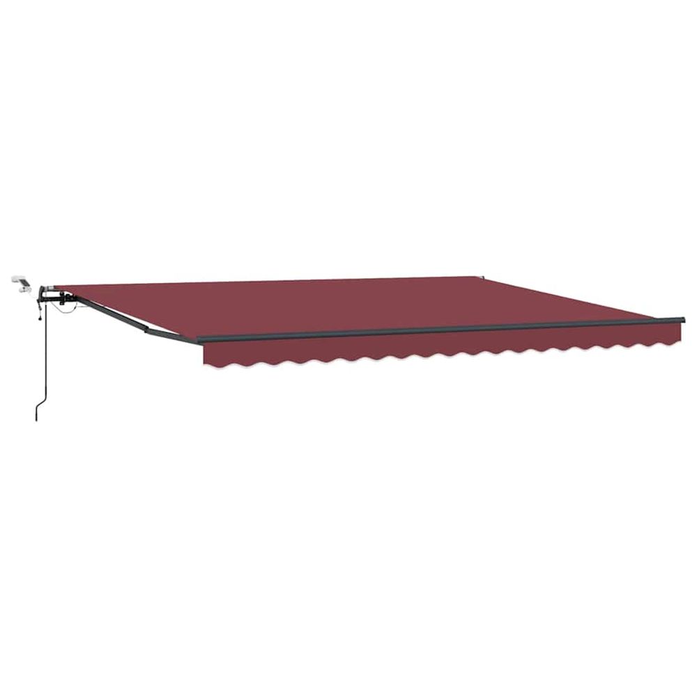 Auvent rétractable automatique avec led marron 450x300 cm