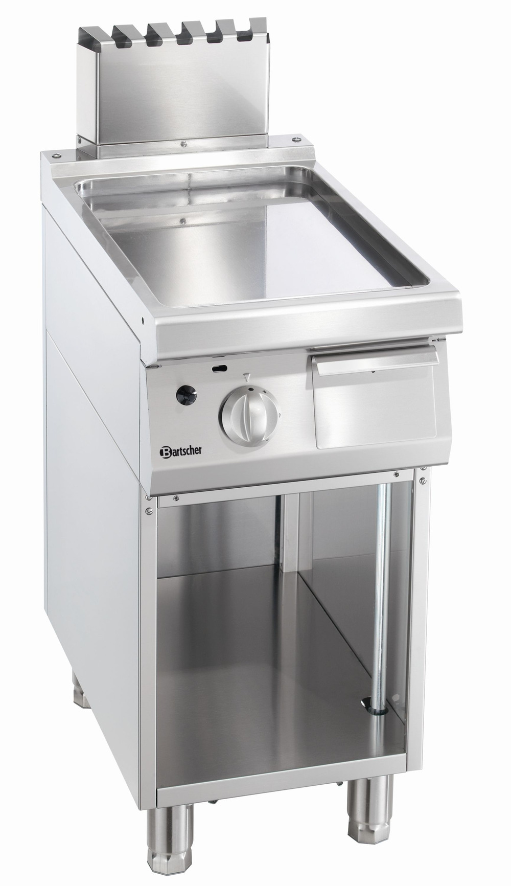 Plancha à gaz 700 lisse - soubassement ouvert - bartscher