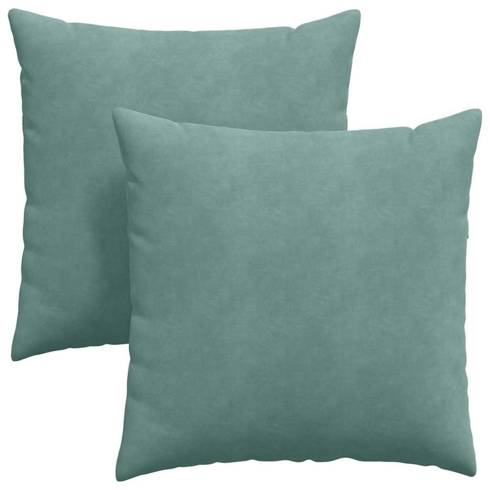 Coussins de canapé 2 pcs vert mer 60 x 60 cm
