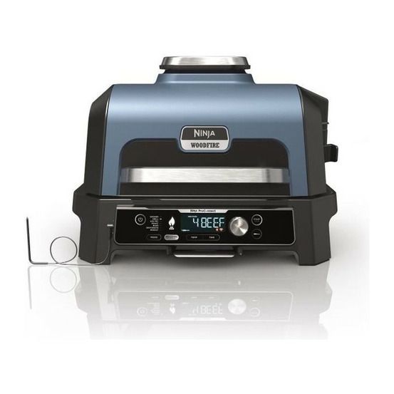 Barbecue électrique avec fumoir et thermosonde - ninja - woodfire pro connect xl - og901eu - granulés woodfire