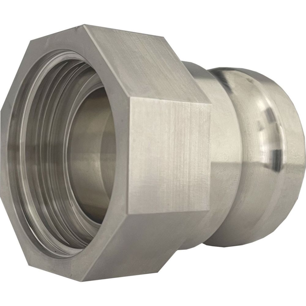 Raccord inox 316 s60x6 avec sortie mâle camlock pour ibc 1000l - 1''