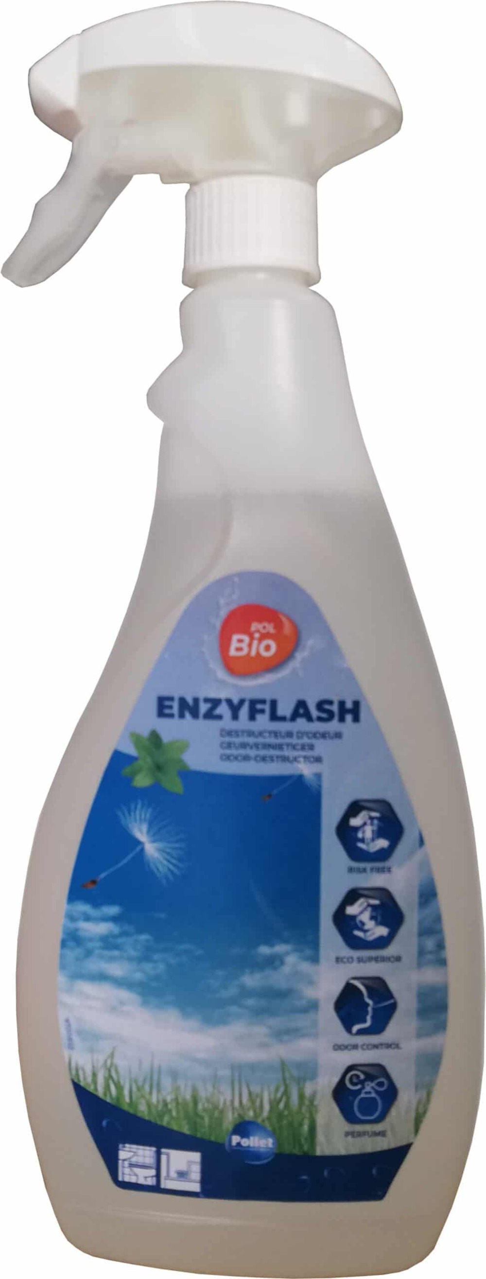 Destructeur polbio enzyflash flacon de 750ml - pollet sa