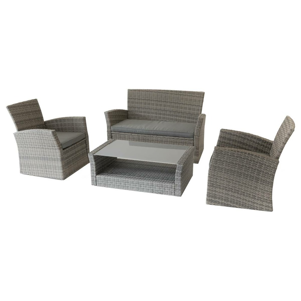 Salon de jardin bora bora terre d'ombre