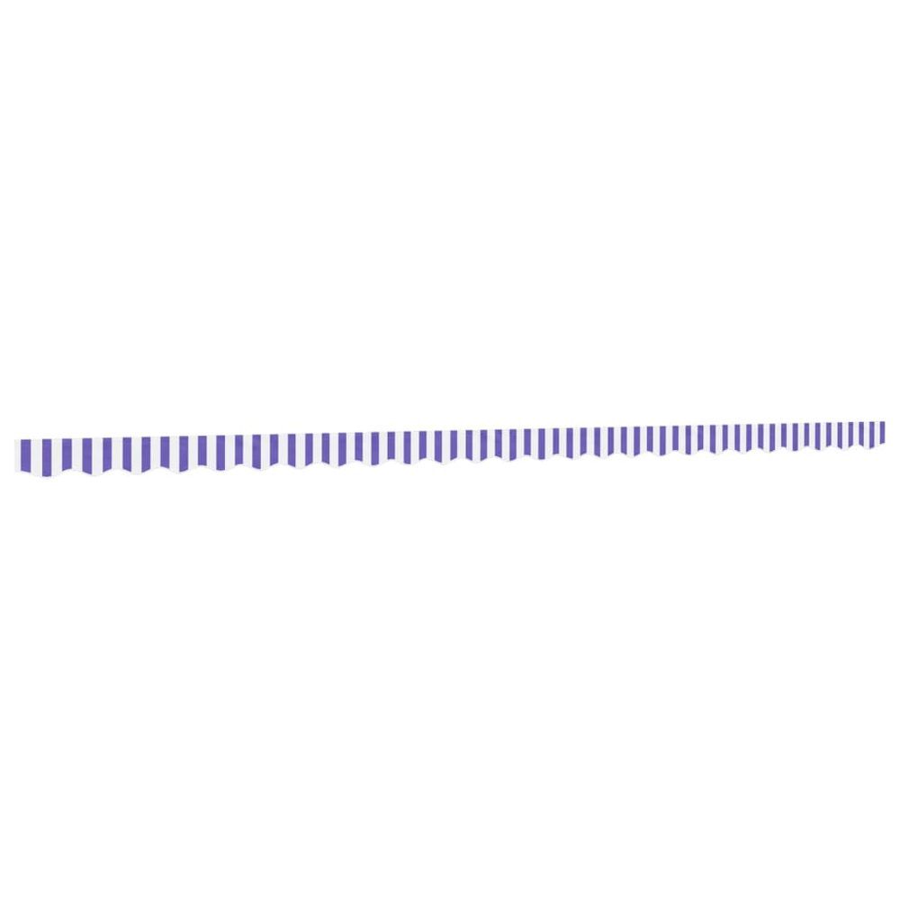 Tissu de remplacement de cantonnière d’auvent rayure bleu blanc