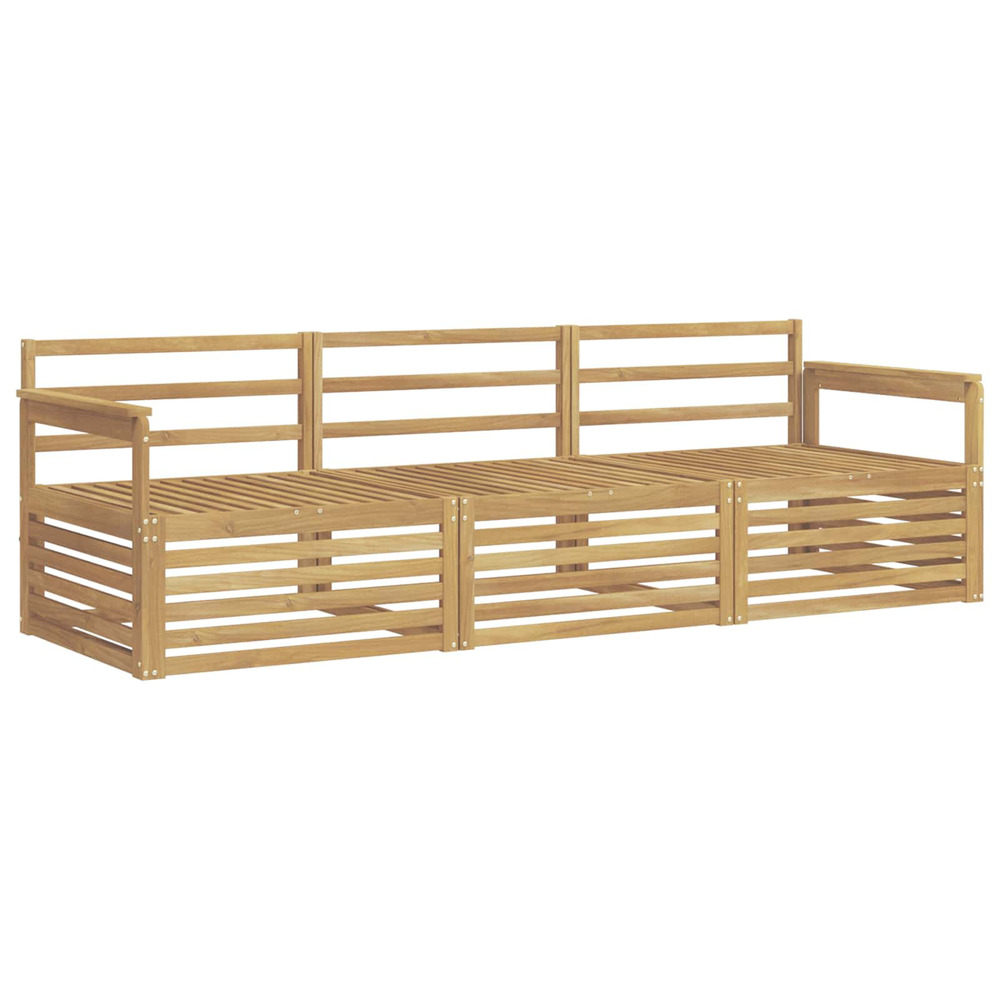 Ensemble de canapés d'extérieur 3 pcs blanc