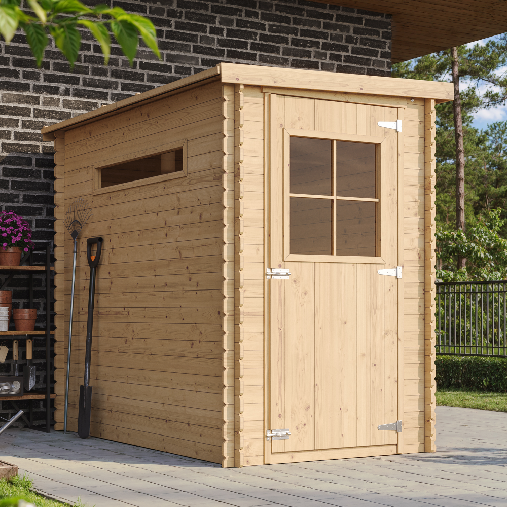 Abri de jardin en bois 2,63 m² - cabane de jardin extérieure – h198 x 239 x 144 cm - m306