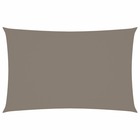 Voile d'ombrage parasol tissu oxford rectangulaire 4 x 7 m taupe